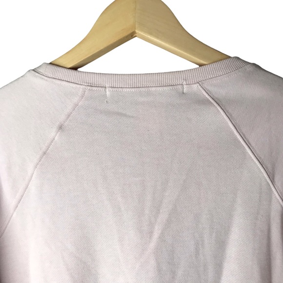 Rebecca Minkoff Lead with Love Lettering Sweatshirt Long Sleeve Crew Neck Top M - Picture 5 of 12